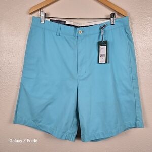 Vineyard Vines Links Shorts Blue‎ Cotton Golf Chino Flat Front Men’s 34 NWT